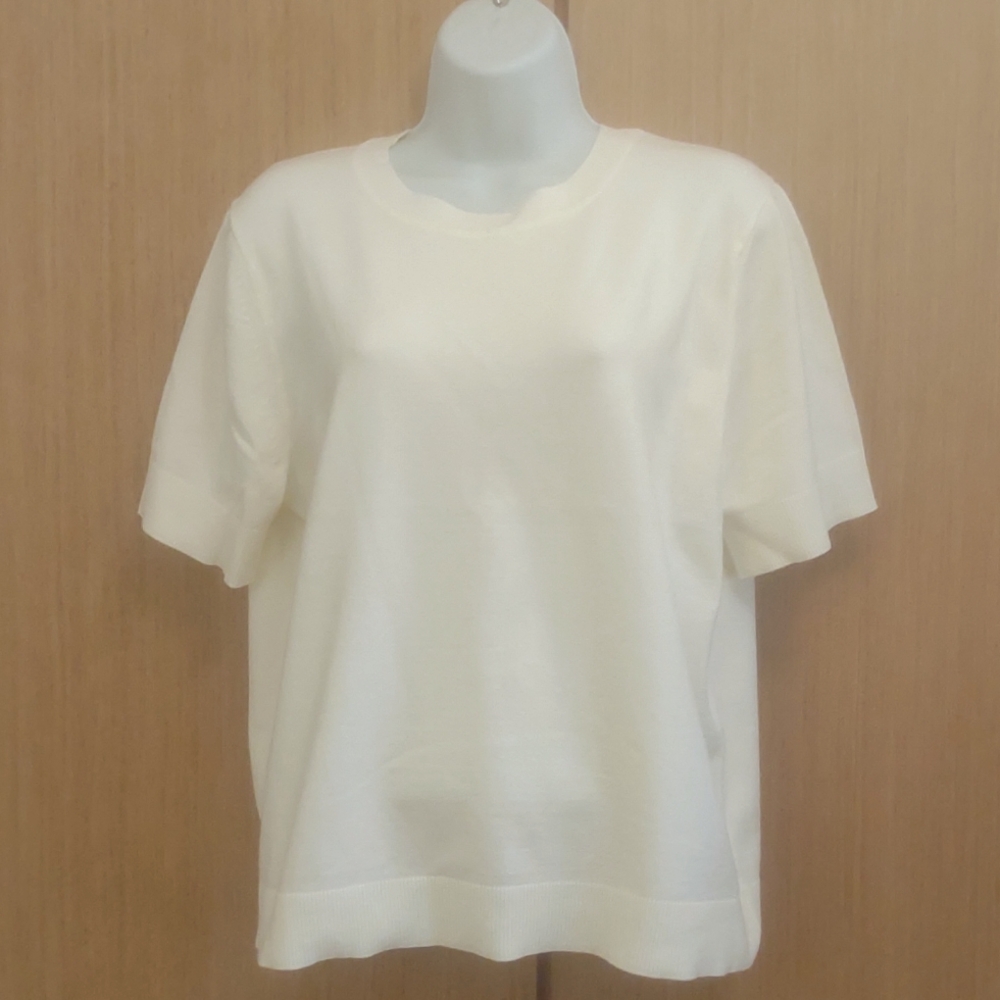 +SZ SS Off White Top/Light Sweater SZ XXL By Free Assembly